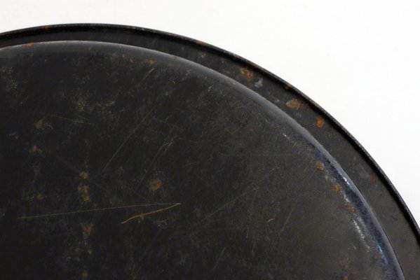 SLTAXAR Vassoio Rotondo in Metallo Nero 20 cm Vassoio Decorativo Rotondo,Vassoio da Portata,Portaoggetti Centrotavola,Vassoio da Servizio,Portagioielli Vassoio per Anelli per Ingresso Bagno Scrivania
