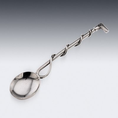 Antique 20th Century English Silver Novelty Jockey Condiment Set