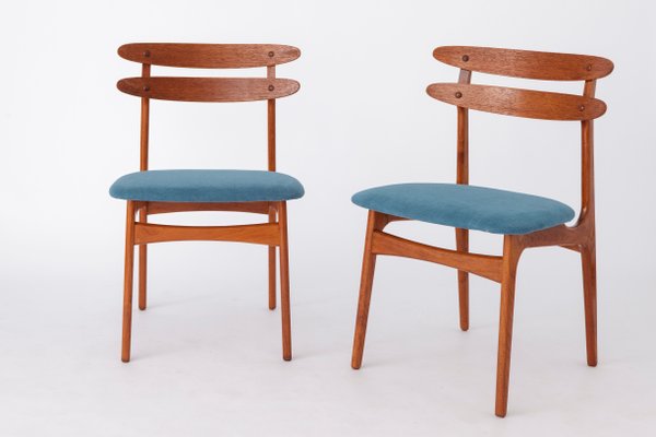 Vintage Danish Teak Chairs 1960s Set of 2 for sale at Pamono