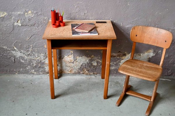 Antique childs desk and chair sale