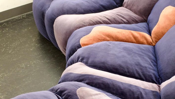 Postmodern Organic Polster Mit Pep Design Studio Sofa in Velour