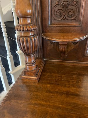 Antique Victorian Carved Oak Sideboard, 1880 for sale at Pamono