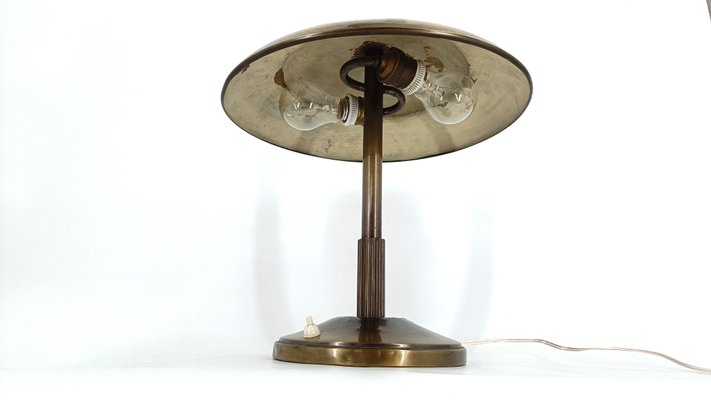 Art Deco Copper Desk Lamp, 1930s for sale at Pamono