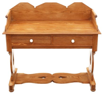 20-30's Pine Desk Table イギリス アンティークデスク Antique Victorian Gothic Pitch Pine Desk for sale at Pamono