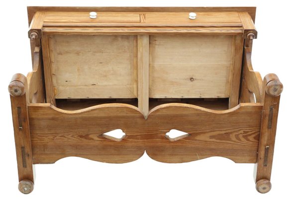 Antique Victorian Gothic Pitch Pine Desk for sale at Pamono