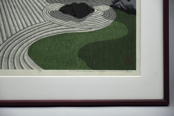 Masao Ido, Taizō-in Garden, 1989, Woodblock Print for sale at Pamono