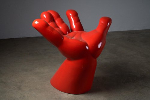 Sculptural Hand Chair, 1980s for sale at Pamono