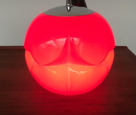 Vintage German Space Age Glass Ball Pendant Lamp from Peill