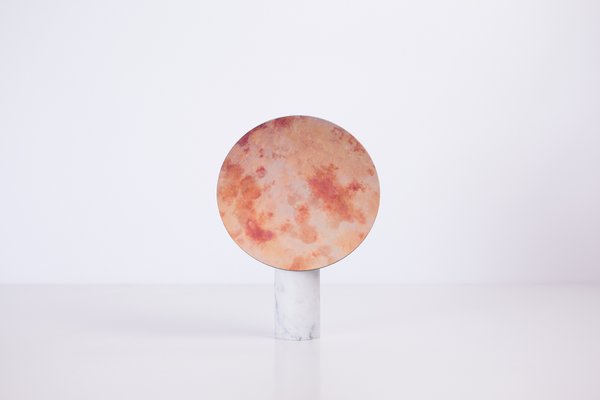 Small Round Antiqued Ora Table Mirror By Joa Herrenknecht For Small Round Antiqued Ora Table Mirror By Joa Herrenknecht 1