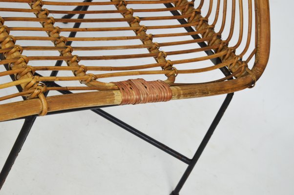 Bamboo Furniture Set, 1970s, Set of 4 for sale at Pamono