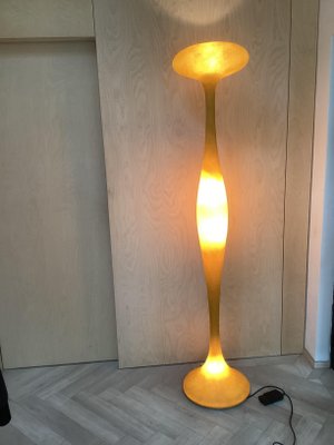 Space Age Fiberglass Orange Floor Lamp from Kundalini Berchicci