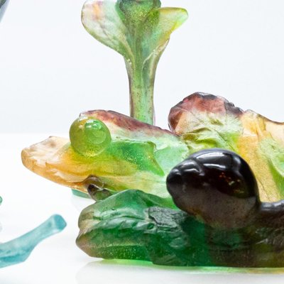 French Exquisite Glass Paste Set from Daum, 1980, Set of 4