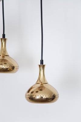 Brass Pendant Lamps With Ceiling Roses By Hans Agne Jakobsson For