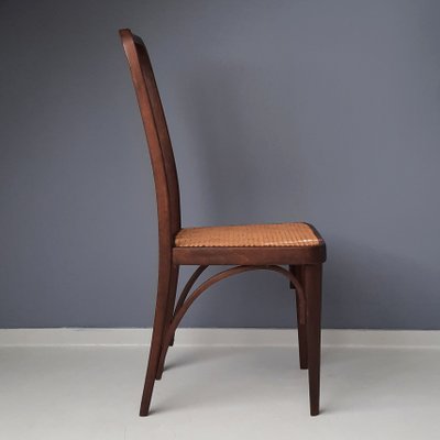 Bentwood Chair with Rattan Seat by Josef Hoffmann for Thonet