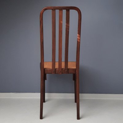 Bentwood Chair with Rattan Seat by Josef Hoffmann for Thonet