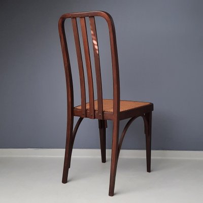 Bentwood Chair with Rattan Seat by Josef Hoffmann for Thonet