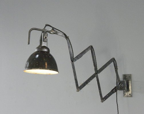 Scissor Lamp by Wilhelm Bader, 1920s for sale at Pamono