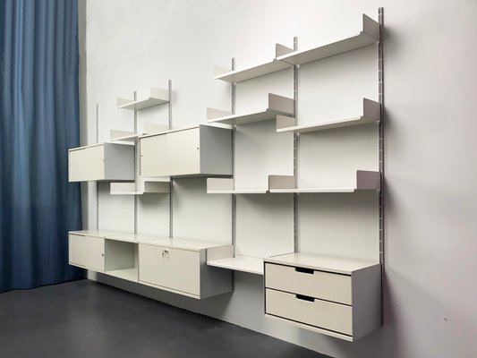 Mid-Century Swedish Shelving System in Rounded Teak, 1960s