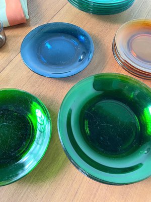 Plates and Cups Set from Duralex, 1960s, Set of 43 for sale at Pamono