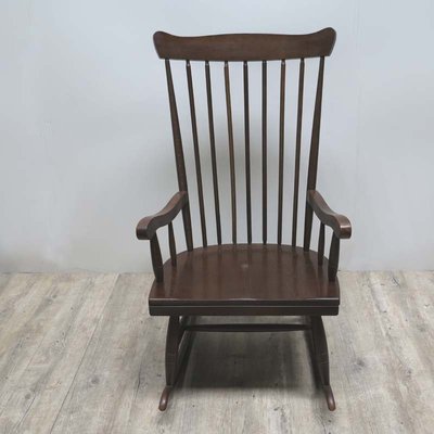 Mid Century Scandinavian Wooden Rocking Chair For Sale At Pamono