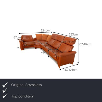 Leather Legend Corner Sofa from Stressless for sale at Pamono
