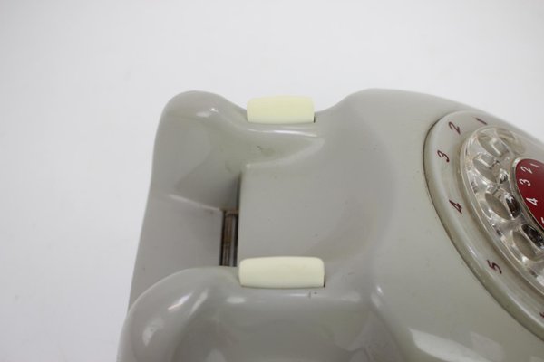 muque Vintage Telephone T (Mサイズ) TP-6-A Vintage Telephone - Blue with Chrome Trim – oldphoneworks