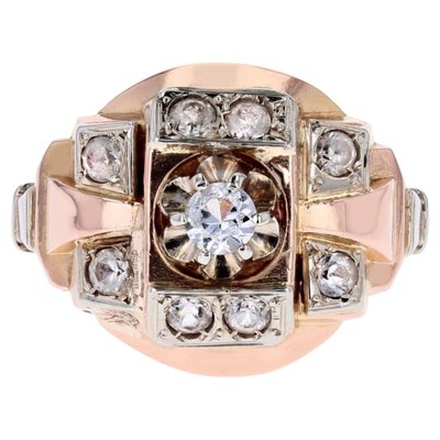 限定値下げ】French Antique Tank Ring 18k pt - メルカリ