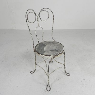Graceful Steel American Ice Cream Parlor Chair 1940s for sale at Pamono
