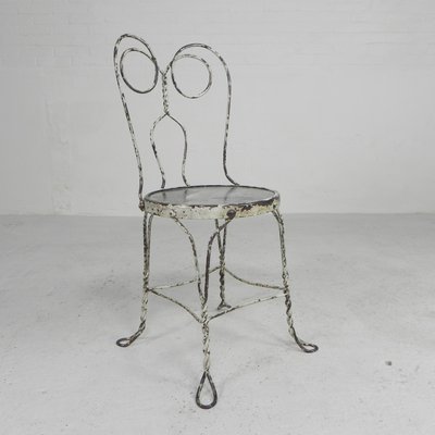 Wrought iron ice cream parlor chairs sale