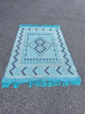Vintage Blue Green Kilim Rug, 1970s for sale at Pamono
