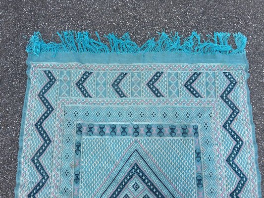 Vintage Blue Green Kilim Rug, 1970s for sale at Pamono
