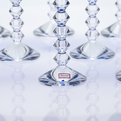 Deep Blue Baccarat Crystal Glasses, France, 1960, Set of 18 for sale at  Pamono