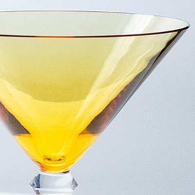 Multi Color Baccarat Martini Crystal Glasses, France, 1960, Set of