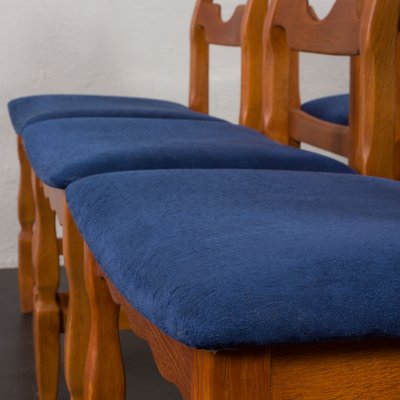 Razor Blade Chairs by Henning Kjaernulf for Nyrup, 1960s, Set of 6