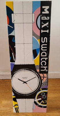 Maxi Swatch マキシスウォッチ 93年 FOLON MGZ001 Swatch Maxi MGZ001 Folon Very Rare 2,10mt. UNICO SU Ebay