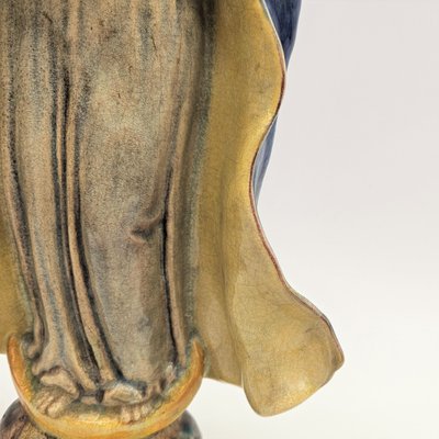 Virgin Mary with Child from Majolika Karlsruhe, 1930s for sale at Pamono