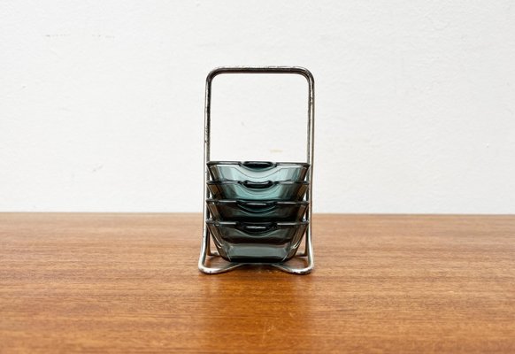 Mid-Century German Stacking Ashtrays by Wilhelm Wagenfeld for WMF