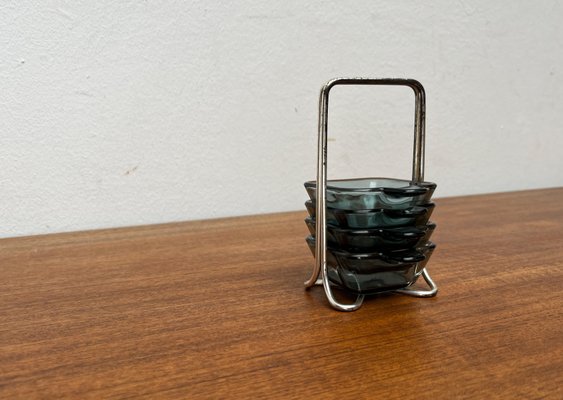 Mid-Century German Stacking Ashtrays by Wilhelm Wagenfeld for WMF