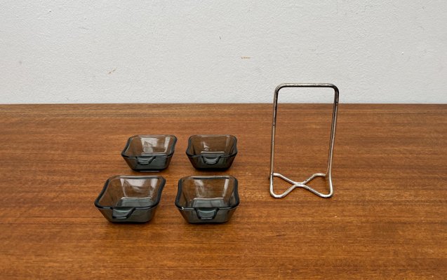 Mid-Century German Stacking Ashtrays by Wilhelm Wagenfeld for WMF