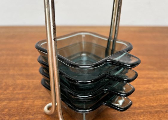Mid-Century German Stacking Ashtrays by Wilhelm Wagenfeld for WMF