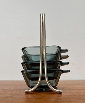 Mid-Century German Stacking Ashtrays by Wilhelm Wagenfeld for WMF