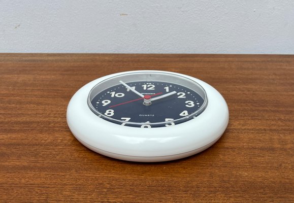 Vintage German Postmodern Wall Clock from Staiger, 1980s for sale