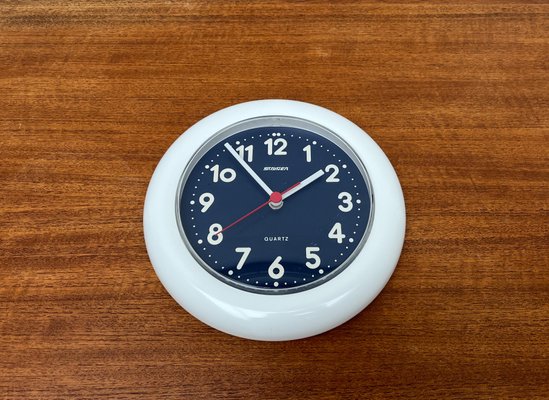 Vintage German Postmodern Wall Clock from Staiger, 1980s for sale