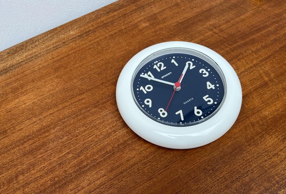 Vintage German Postmodern Wall Clock from Staiger, 1980s for sale