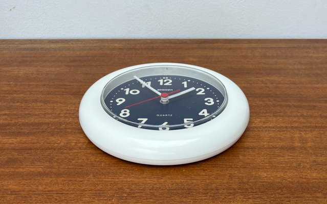 Vintage German Postmodern Wall Clock from Staiger, 1980s for sale