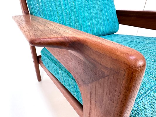 Danish Modern Lounge Easy Chair in Teak by Arne Wahl Iversen for