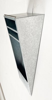 Postmodern German Metal Wall Shelf from Radius Design, 1980s for