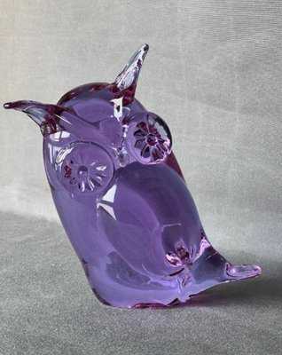 Murano Glass Neodymium Alexandrite Owl by Licio Zanetti, 1960s for