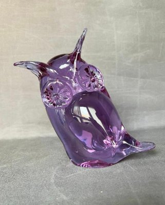 Murano Glass Neodymium Alexandrite Owl by Licio Zanetti, 1960s for