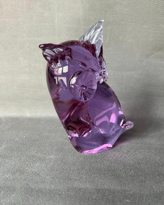 Murano Glass Neodymium Alexandrite Owl by Licio Zanetti, 1960s for